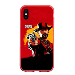 Чехол для iPhone XS Max матовый Red Dead Redemption 2