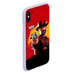 Чехол для iPhone XS Max матовый Red Dead Redemption 2 - фото 2