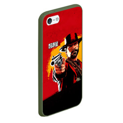 Чехол для iPhone 5/5S матовый Red Dead Redemption 2 - фото 2