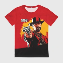 Женская футболка 3D Red Dead Redemption 2