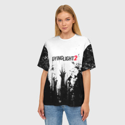Женская футболка oversize 3D Dying Light 2 - фото 2