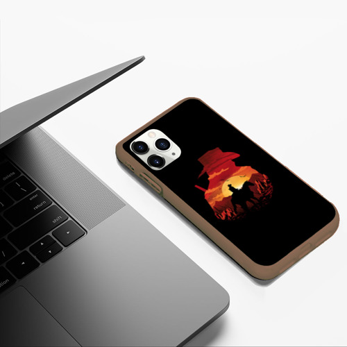 Чехол для iPhone 11 Pro Max матовый Redemption is Dead, цвет коричневый - фото 5