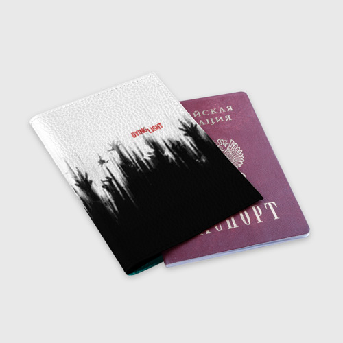Обложка для паспорта матовая кожа Dying Light, цвет бирюзовый - фото 3