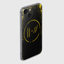 Чехол для iPhone 15 силиконовый с защитой камеры Twenty One pilots - фото 2