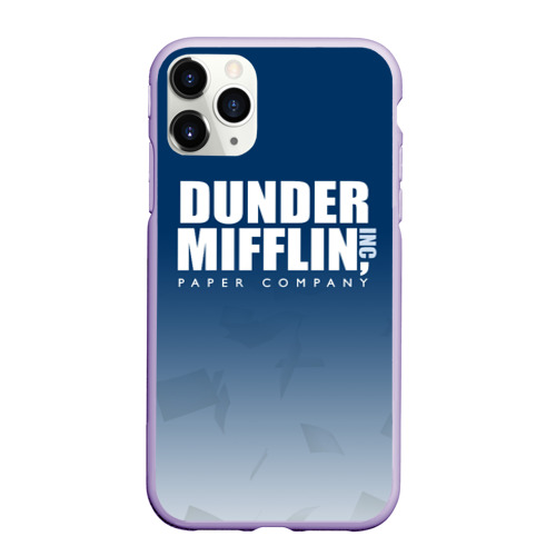 Чехол для iPhone 11 Pro матовый The Office: Dunder Mifflin, цвет светло-сиреневый