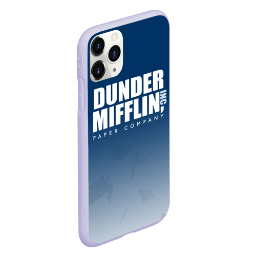 Чехол для iPhone 11 Pro матовый The Office: Dunder Mifflin, цвет светло-сиреневый - фото 3