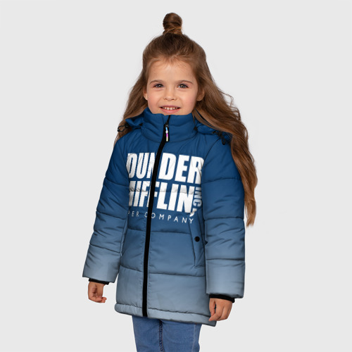 Зимняя куртка для девочек 3D The Office: Dunder Mifflin, цвет черный - фото 3