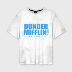 Женская футболка oversize 3D Dunder Mifflin The Office