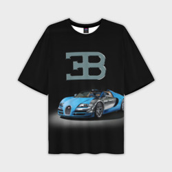 Мужская футболка oversize 3D Bugatti