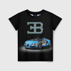 Детская футболка 3D Bugatti