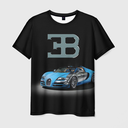 Мужская футболка 3D Bugatti, цвет 3D печать