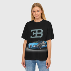 Женская футболка oversize 3D Bugatti - фото 2