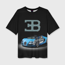 Женская футболка oversize 3D Bugatti