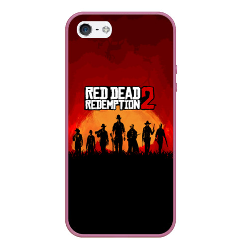 Чехол для iPhone 5/5S матовый RDR 2, цвет розовый