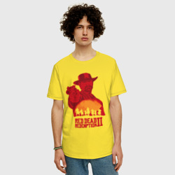 Мужская футболка хлопок Oversize Red Dead Redemption 2 - фото 2