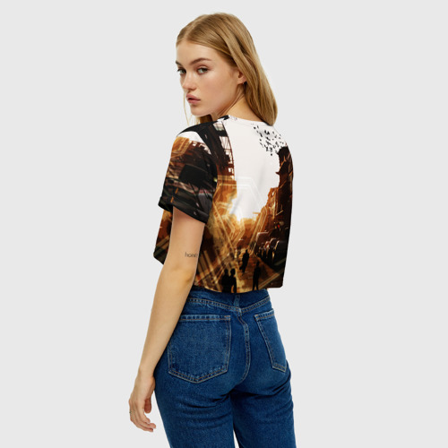 Женская футболка Crop-top 3D Dying light, цвет 3D печать - фото 5