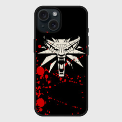 Чехол силиконовый для Apple iPhone 15 матовый The Witcher Blood