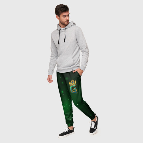 Мужские брюки 3D GWENT Logo, цвет 3D печать - фото 3