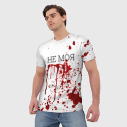 Мужская футболка 3D Кровь Не Моя - фото 2