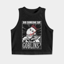 Женская укороченная майка-топ хлопок Убийца гоблинов 9