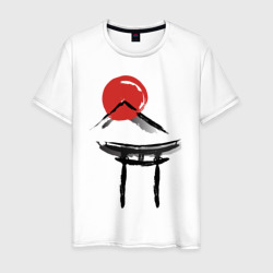 Японский стиль – Мужская футболка хлопок с принтом купить со скидкой в -20%