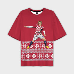 Мужская футболка oversize 3D Luka Modric