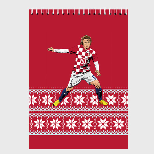 Скетчбук Luka Modric, цвет белый