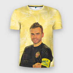 Мужская футболка 3D Slim Акинфеев Праздничный