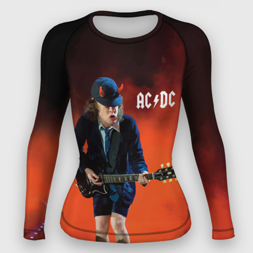 Женский рашгард 3D AC/DC, цвет 3D печать