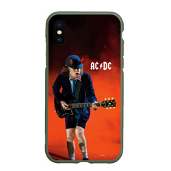 Чехол для iPhone XS Max матовый AC/DC