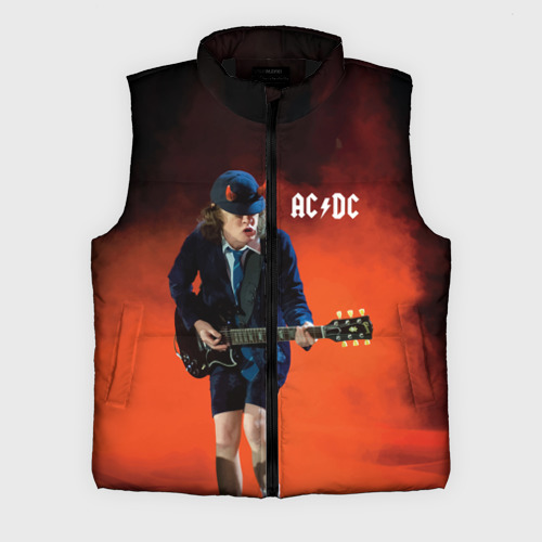 Мужской жилет утепленный 3D AC/DC, цвет черный