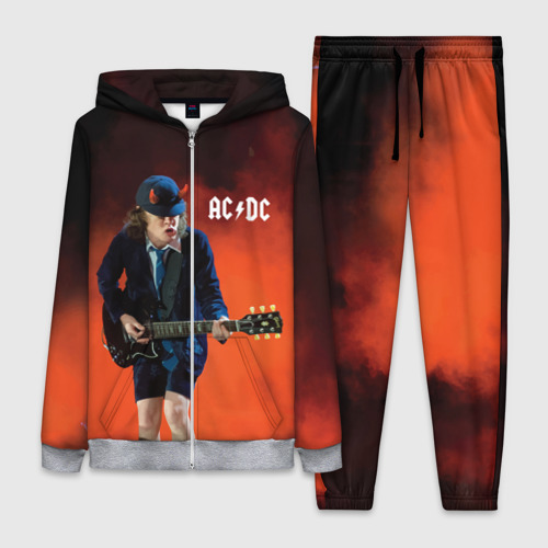 Женский костюм 3D AC/DC, цвет меланж