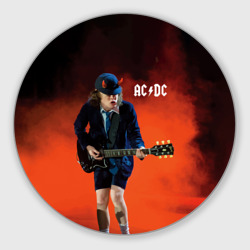 Круглый коврик для мышки AC/DC