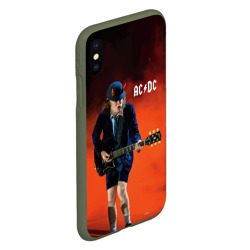 Чехол для iPhone XS Max матовый AC/DC - фото 2