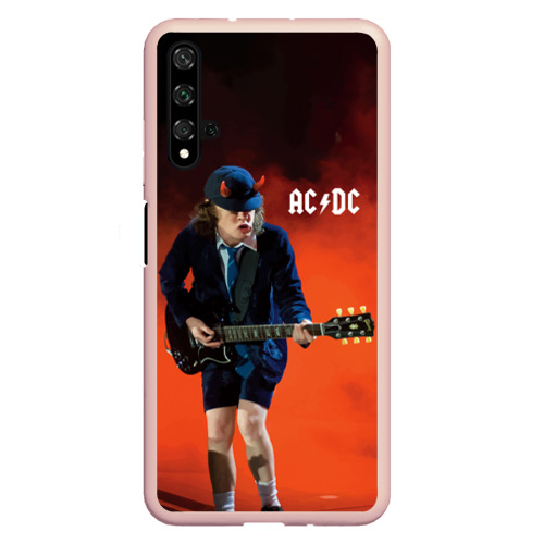 Чехол для Honor 20 AC/DC, цвет светло-розовый