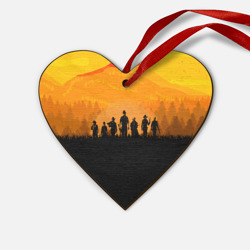 Деревянная игрушка Сердце Red dead Redemption