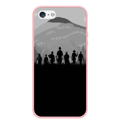 Чехол для iPhone 5/5S матовый Red Dead Redemption, цвет баблгам