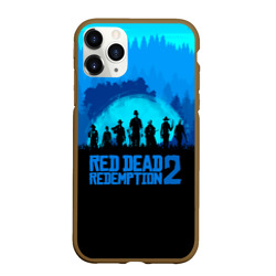 Чехол для iPhone 11 Pro Max матовый Red dead Redemption 2