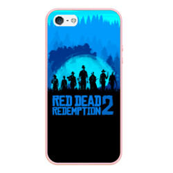 Чехол для iPhone 5/5S матовый Red dead Redemption 2