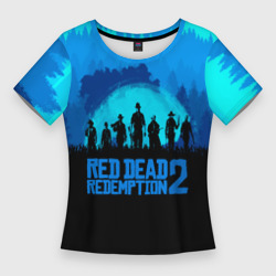 Женская футболка 3D Slim Red dead Redemption 2
