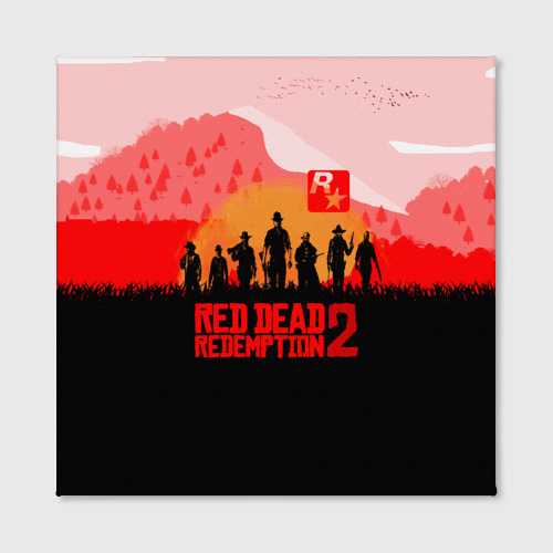 Холст квадратный RED DEAD REDEMPTION 2, цвет 3D печать - фото 2