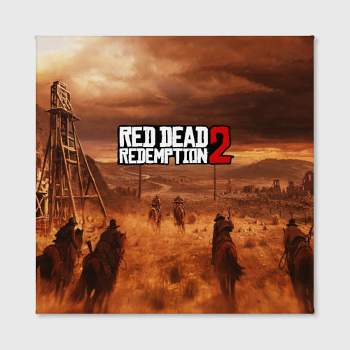 Холст квадратный RED DEAD REDEMPTION 2, цвет 3D печать - фото 2