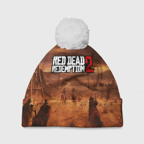 Шапка 3D c помпоном RED DEAD REDEMPTION 2