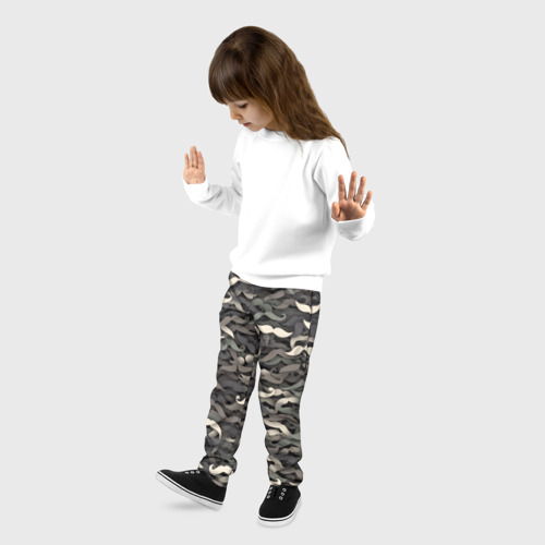 Детские брюки 3D Камуфляж с усами, цвет 3D печать - фото 3