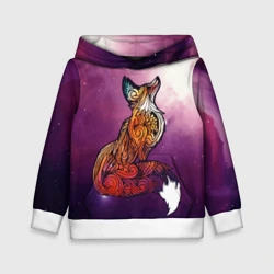 Детская толстовка 3D Космическая Лиса