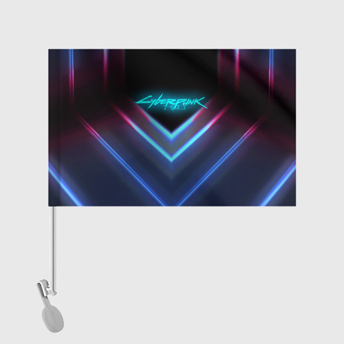 Флаг для автомобиля Cyberpunk 2077 neon неон - фото 2