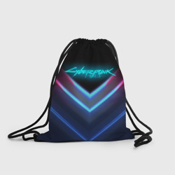 Рюкзак-мешок 3D Cyberpunk 2077 neon неон