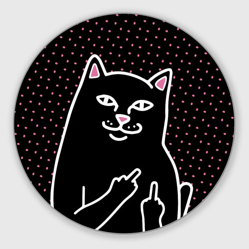 Коврик для мышки круглый RipNDip Black Фото 01 Коврик для мышки круглый RipNDip Black Фото 01