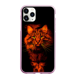 Чехол для iPhone 11 Pro Max матовый Рыжий кот