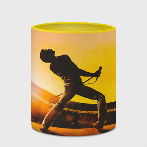 Кружка с полной запечаткой Queen Bohemian Rhapsody, цвет белый + желтый - фото 4